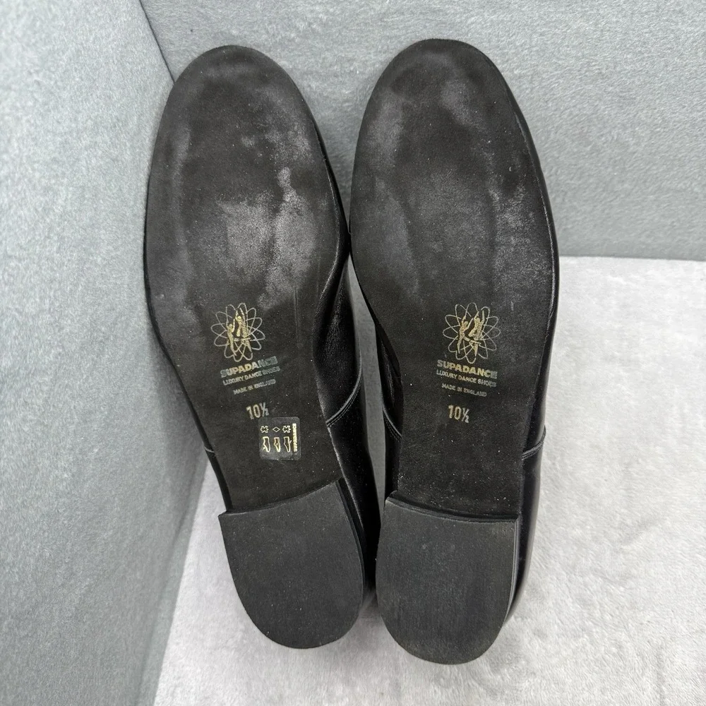Supadance Men's Ballroom Dance Shoes UK 10.5 US 11.5 Black Leather Suede England